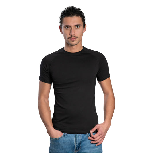 Мъжка  тениска с къс ръкав - реглан обло деколте - Decade.shop