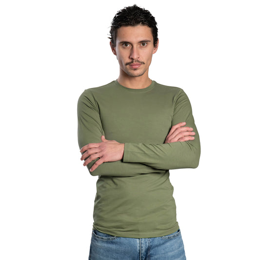 Мъжка  тениска с дълъг ръкав обло деколте - Decade.shop